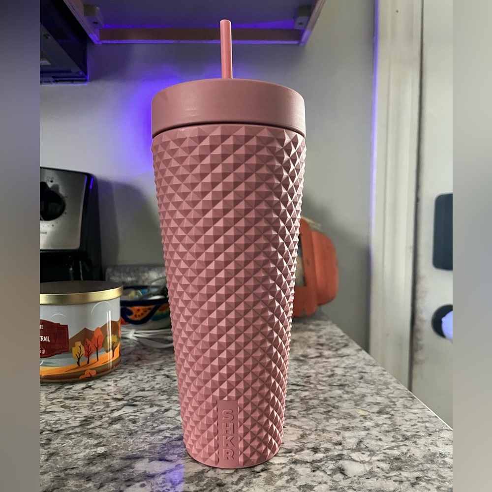24oz Studded Pink HydroJug Tumbler/Shaker Bottle